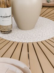 Royalcraft Natural Natural ROMA Garden Terrazzo and Sol Chairs - Image 3 of 6