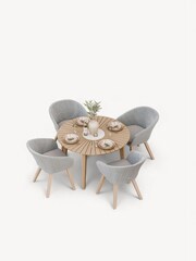 Royalcraft Natural Natural ROMA Garden Terrazzo and Sol Chairs - Image 4 of 6