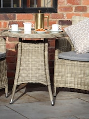 Royalcraft Beige Wentworth 2 Seater Garden Bistro Set - Image 3 of 6