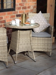 Royalcraft Beige Wentworth 2 Seater Garden Bistro Set - Image 4 of 6