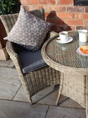 Royalcraft Beige Wentworth 2 Seater Garden Bistro Set - Image 5 of 6