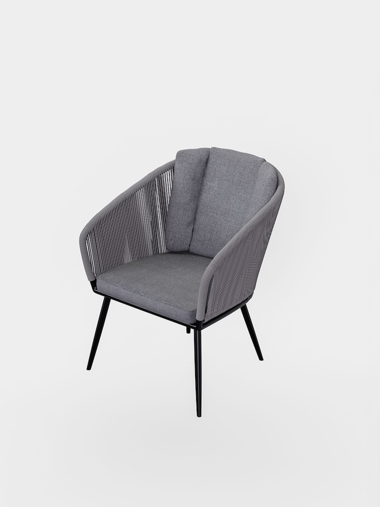 Royalcraft Set of 6 Grey Aspen Oval Garden Rope Chairs - Image 6 of 6 Royalcraft Set of 6 Grey Aspen Oval Garden Rope Chairs - Image 6 of 6