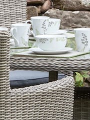 Royalcraft Beige Wentworth 6 Seater Garden Round Dining Set - Image 3 of 6