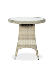Royalcraft Beige Wentworth 2 Seater Garden Highback Bistro Set - Image 6 of 6