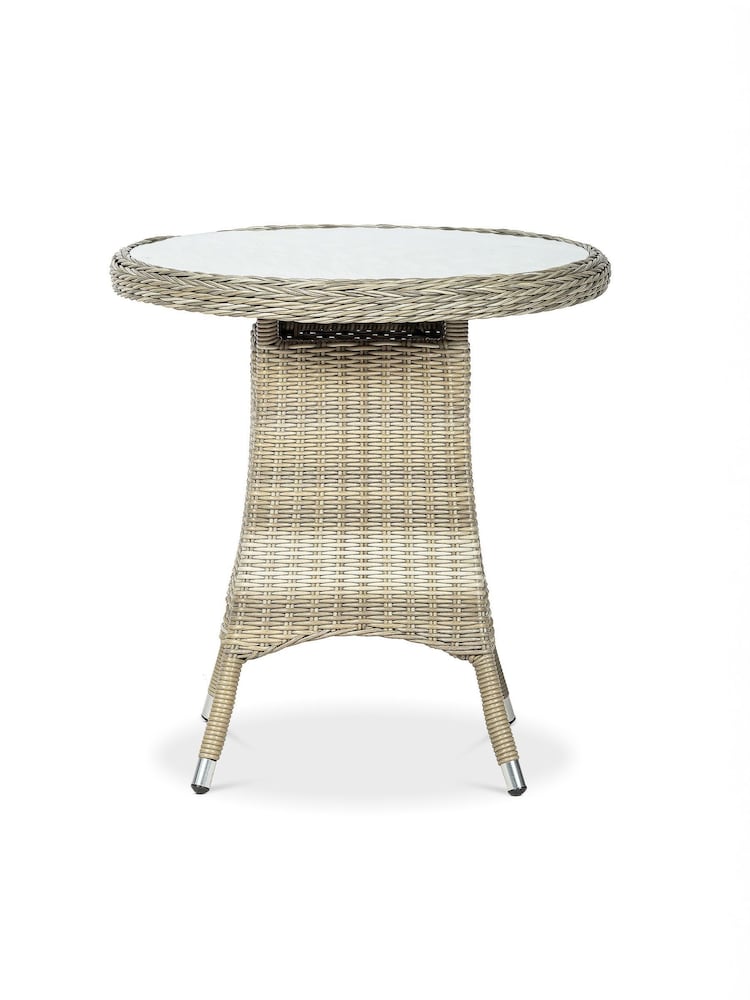 Royalcraft Beige Wentworth 2 Seater Garden Highback Bistro Set - Image 6 of 6