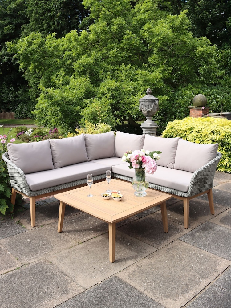 Royalcraft Grey Sol Garden Corner Lounge Set - Image 1 of 6 Royalcraft Grey Sol Garden Corner Lounge Set - Image 1 of 6