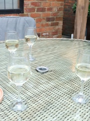 Royalcraft Beige Wentworth 6 Seater Garden Ellipse Dining Set - Image 4 of 5