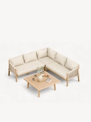 Royalcraft Natural Roma Garden Corner Lounge Set - Image 4 of 6