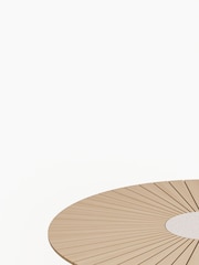 Royalcraft Natural Roma Garden Terrazzo Round Table With 6 Rope Stack Chairs - Image 6 of 6