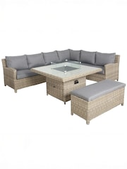 Royalcraft 7 Piece Beige Wentworth Deluxe Modular Garden Set - Image 4 of 6
