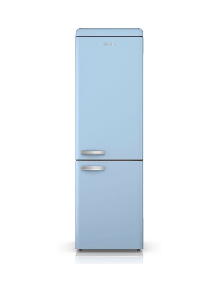 Swan Pastel Blue Retro 70/30 Fridge Freezer - Image 1 of 1