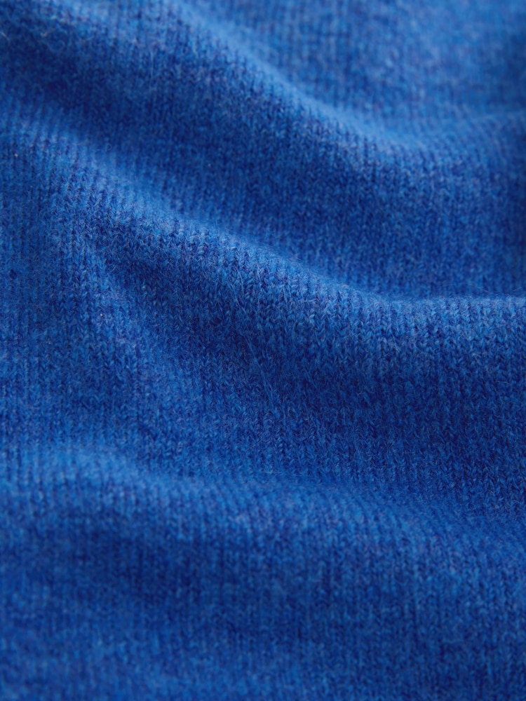 Cobalt Blue Seashell Buttons - Круглый вырез вязаный кардиган - Изображение 7 7 Cobalt Blue Seashell Buttons - Круглый вырез вязаный кардиган - Изображение 7 7