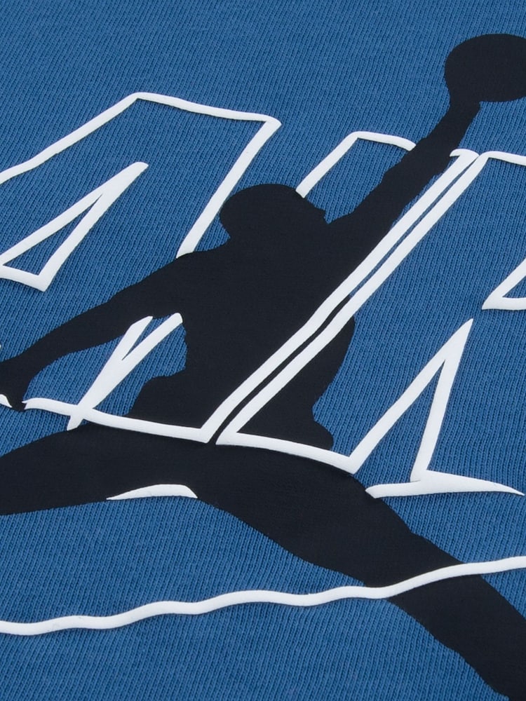 Jordan Blue Jumpman Air Hooded Long Sleeve Hoodie - Image 3 of 3
