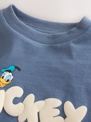 Blue Mickey Mouse Long Sleeve T-Shirt (3mths-8yrs) - Image 3 of 7
