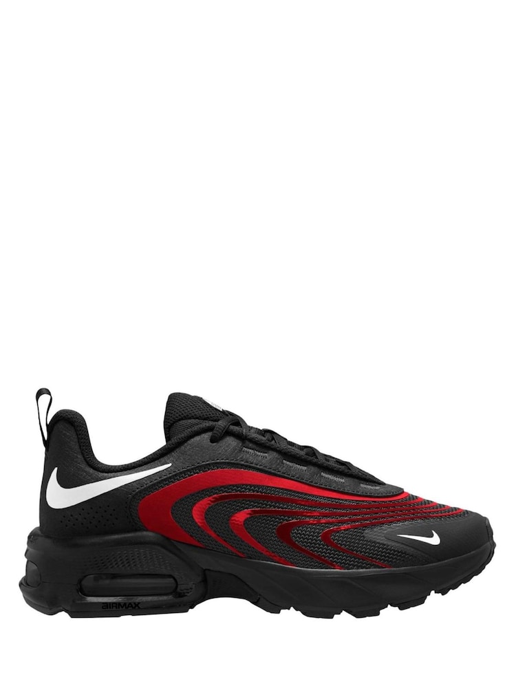 Nike Black/University Red Youth Air Max Fire Trainers - Image 1 of 4 Nike Black/University Red Youth Air Max Fire Trainers - Image 1 of 4