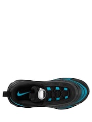 Nike Black Gamma Blue Junior Air Max Fire Trainers - Image 3 of 4