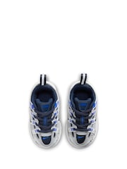 Nike Wolf Grey Blue Infant P-6000 Trainers - Image 2 of 7