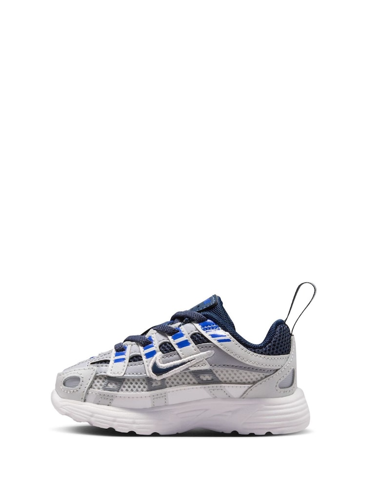 Nike Wolf Grey Blue Infant P-6000 Trainers - Image 7 of 7 Nike Wolf Grey Blue Infant P-6000 Trainers - Image 7 of 7