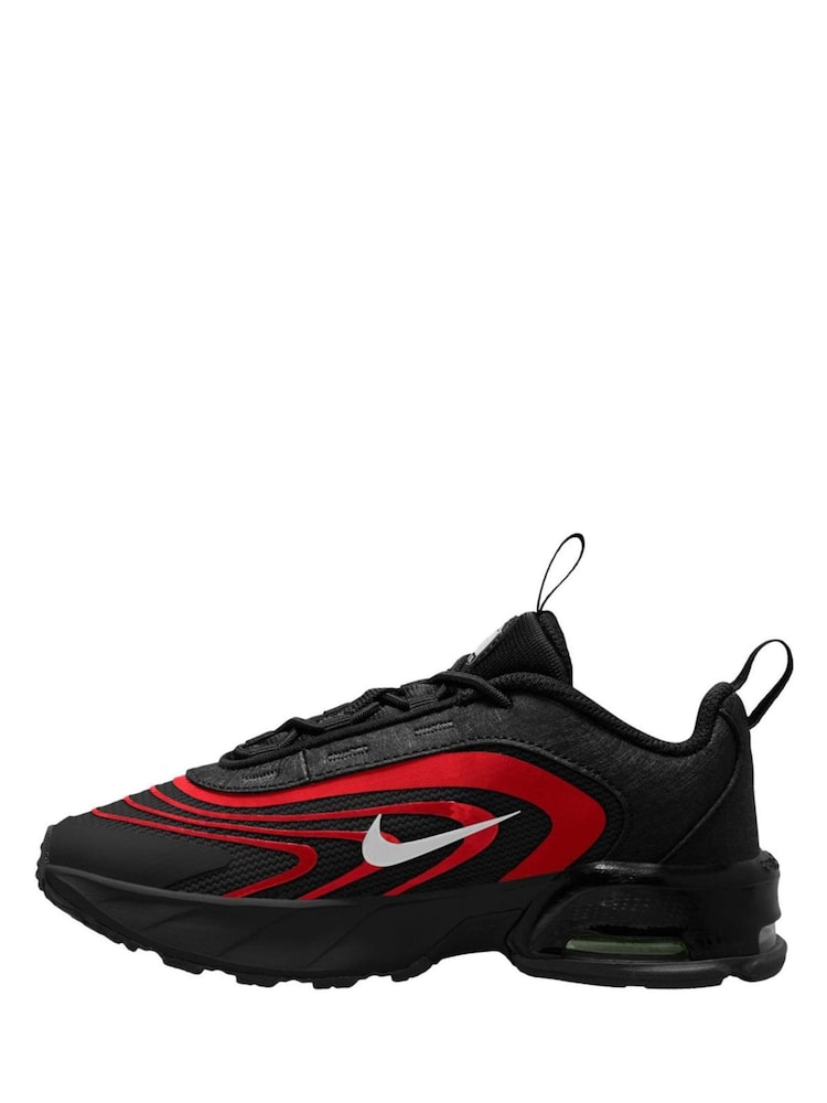 Nike Black/University Red Junior Air Max Fire Trainers - Image 2 of 4 Nike Black/University Red Junior Air Max Fire Trainers - Image 2 of 4