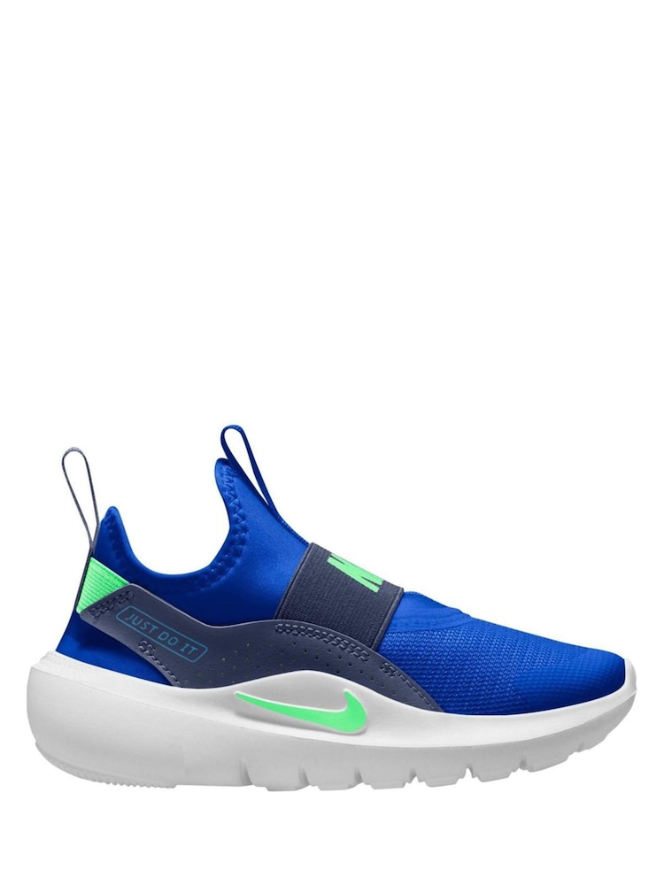 Nike Racer Blue Junior Flex Runner 4 Trainers - Image 1 of 4 Nike Racer Blue Junior Flex Runner 4 Trainers - Image 1 of 4