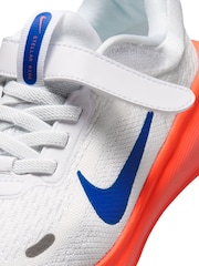 Nike White/Blue/Bright Orange Junior Stellar Ride Trainers - Image 5 of 9