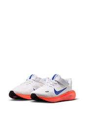 Nike White/Blue/Bright Orange Junior Stellar Ride Trainers - Image 8 of 9