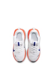 Nike White/Blue/Bright Orange Junior Stellar Ride Trainers - Image 9 of 9