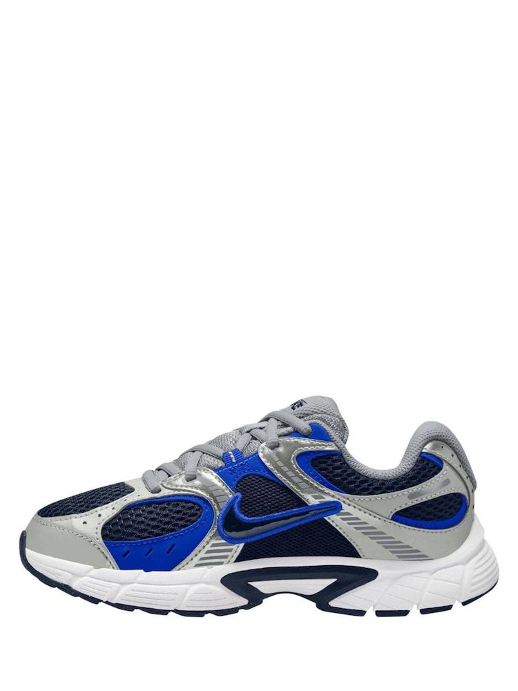 Nike Blue Silver Black Youth V5 Runner Trainers - Image 2 of 4 Nike Blue Silver Black Youth V5 Runner Trainers - Image 2 of 4