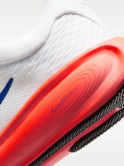 Nike White/Blue Pink Youth Stellar Ride Trainers - Image 5 of 7