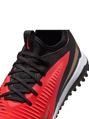 Nike Red Jr. Phantom 6 Low Academy Turf Football Trainers - Image 5 of 7