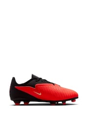 Nike Red/Black Jr. Phantom 6 Low Club Multi-Ground Football Boots - Image 2 of 9