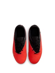 Nike Red/Black Jr. Phantom 6 Low Club Multi-Ground Football Boots - Image 5 of 9