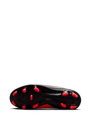 Nike Red/Black Jr. Phantom 6 Low Club Multi-Ground Football Boots - Image 6 of 9