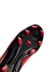 Nike Red/Black Jr. Phantom 6 Low Club Multi-Ground Football Boots - Image 7 of 9