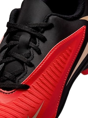 Nike Red/Black Jr. Phantom 6 Low Club Multi-Ground Football Boots - Image 8 of 9