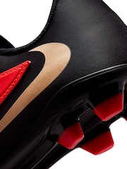 Nike Red/Black Jr. Phantom 6 Low Club Multi-Ground Football Boots - Image 9 of 9