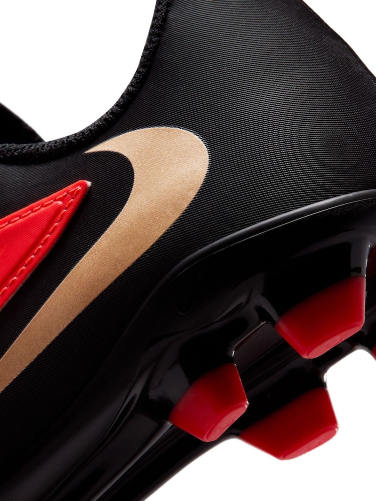 Nike Red/Black Jr. Phantom 6 Low Club Multi-Ground Football Boots - Image 9 of 9