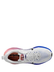 Nike White/Blue Pink Youth Vomero 18 Road Running Trainers - Image 3 of 4