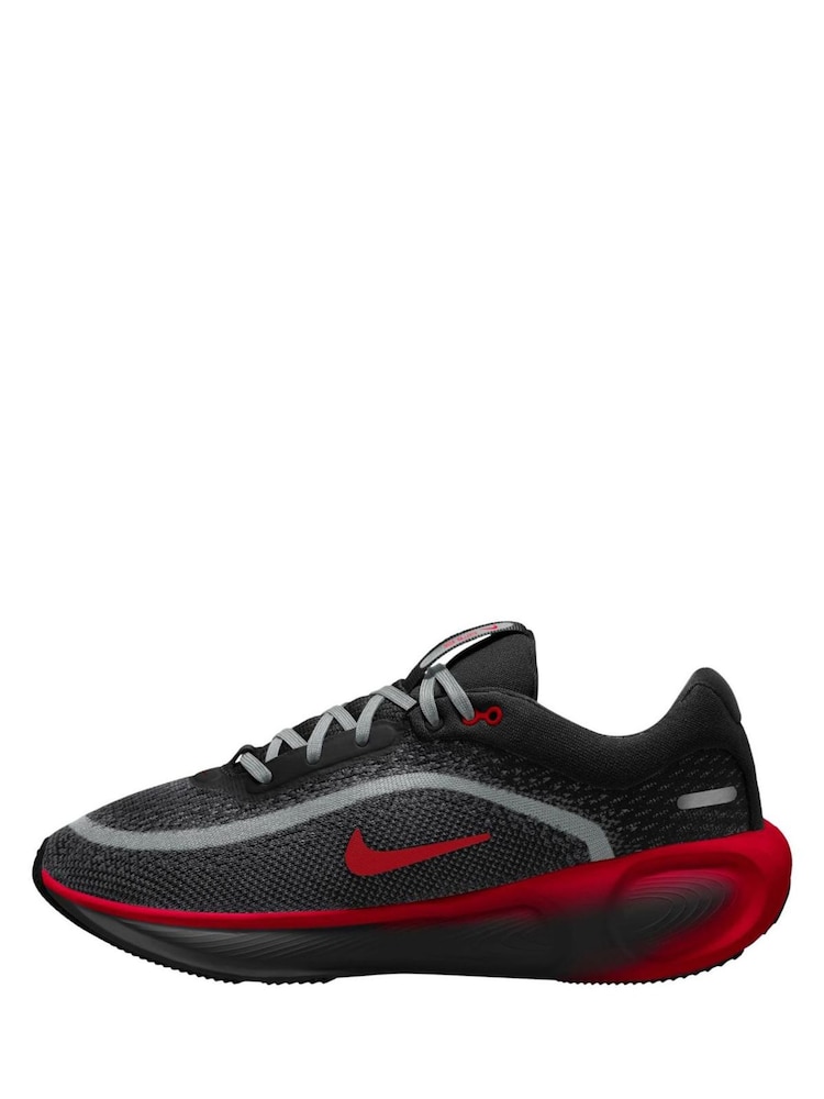 Nike Black/Grey Red Youth Stellar Ride Trainers - Image 2 of 4