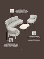 Royalcraft 5 Piece Natural Koko Garden Lounging Set - Image 5 of 6