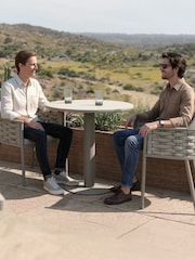 Royalcraft Natural Olma 2 Seater Garden Bistro Set - Image 2 of 6