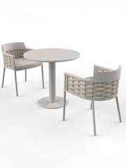 Royalcraft Natural Olma 2 Seater Garden Bistro Set - Image 4 of 6