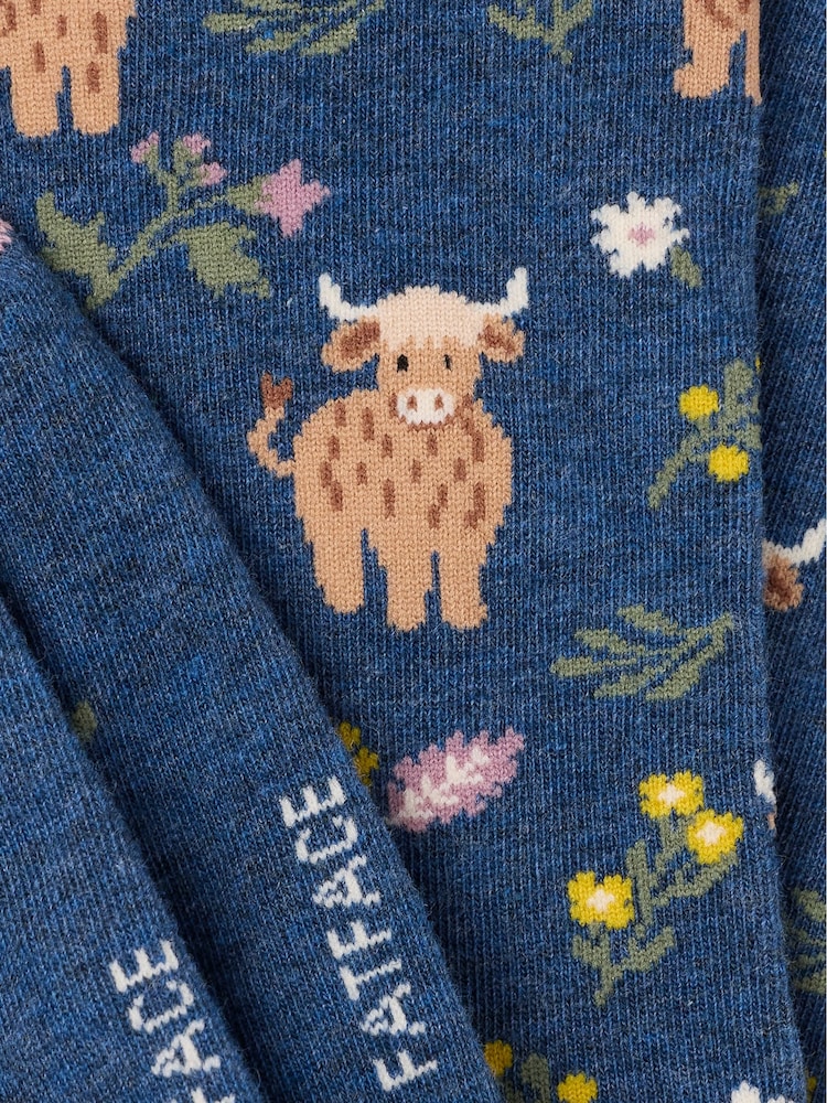 FatFace Socken mit Hochlandrind-Motiv - Bild 2 von 2