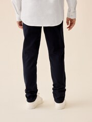 Navy Longer Length Skinny Fit Stretch Chino Trousers (3-17yrs) - Image 3 of 4