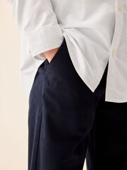 Navy Longer Length Skinny Fit Stretch Chino Trousers (3-17yrs) - Image 4 of 4