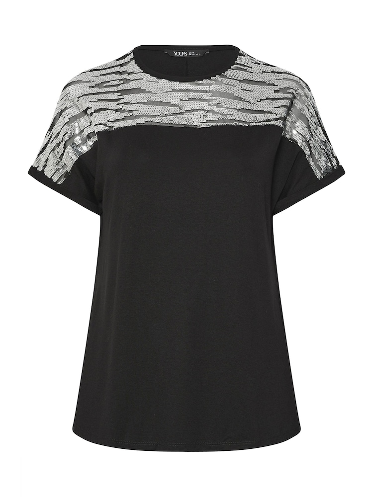 Yours Curve Black Colourblock Animal Top - Image 5 of 5 Yours Curve Black Colourblock Animal Top - Image 5 of 5