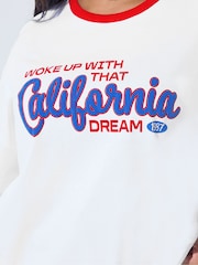 Yours Curve Limited California Ringer T-Shirt - Imagen 5 de 6
