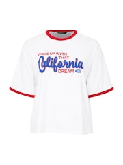 Yours Curve Limited California Ringer T-Shirt - Imagen 6 de 6