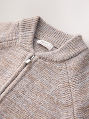 Neutral Twist Zip Through Bomber Cardigan (3mths-7yrs) - Image 8 of 9