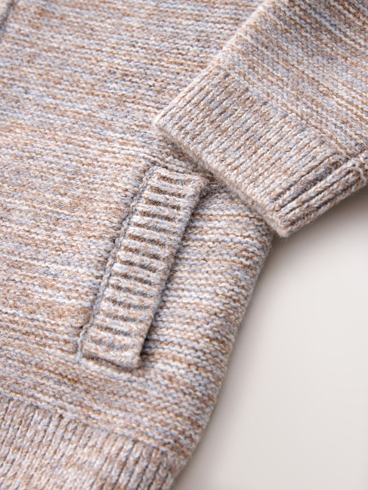 Neutral Twist Zip Through Bomber Cardigan (3mths-7yrs) - Image 9 of 9